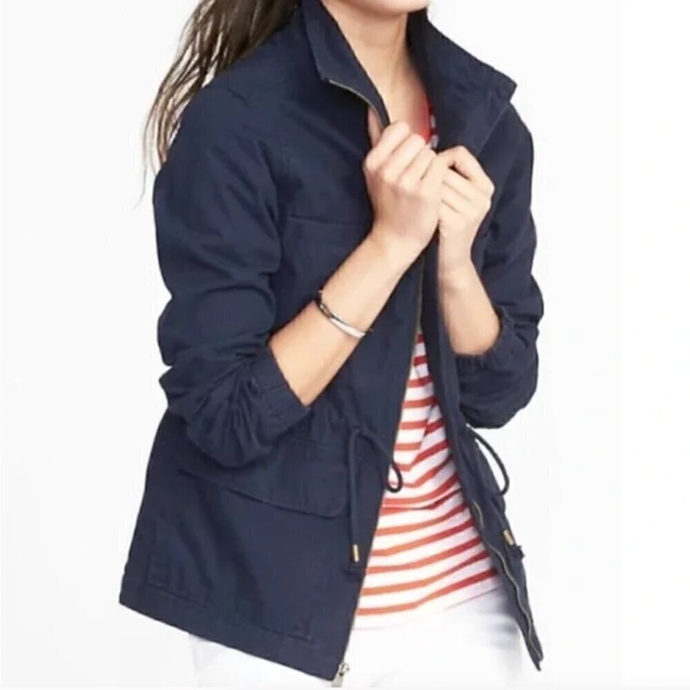 Old Navy Women's Field Jacket In Classic Navy Blue Size Medium